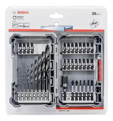 Set Mechas Puntas Bosch 35 Piezas Acero Rápido