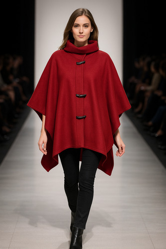 Poncho Polar Dama Cuello Alto