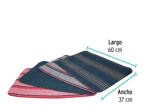 Tapete De Jerga, 60 Cm, Klintek 53040 Color Bicolor