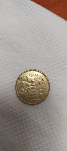 Moneda De 100 Pesos Año 1987 De V.carranza 