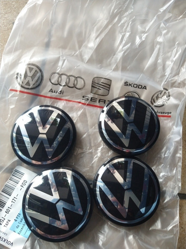 Centros De Rin Para Volkswagen Nuevo Logo 5.5 Cm Jetta Mk7 