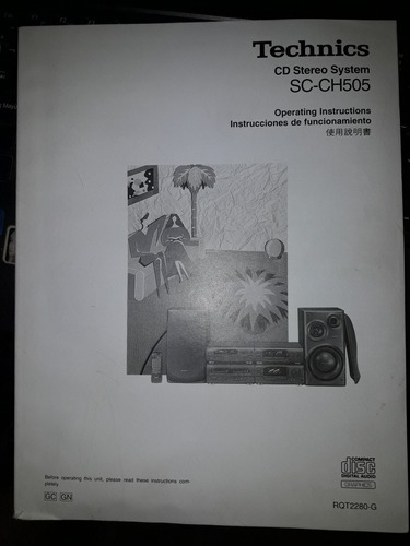 Technics Cd Stereo System Sc-ch505 Operating Instructions 