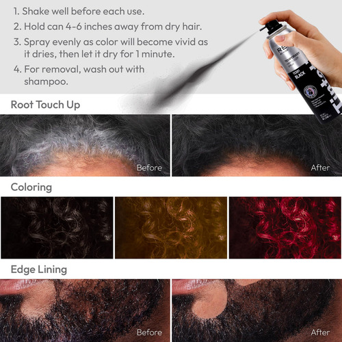 Spray Temporal Color Cabello Vivid Violet, Red By Kiss Tcs13