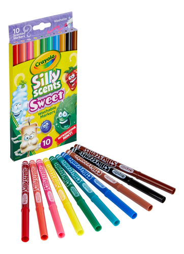 10 Plumones Sillyscents (olores Graciosos)