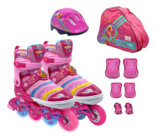 Set De Roller Horizon Talle L Con Proteccion