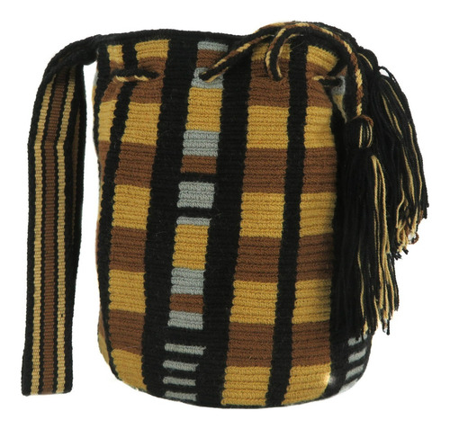 Mochila Wayuu Mediana Tejido 1 Hebra Envio Gratis!