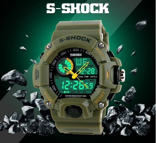 Reloj Skmei Militar Ana/digital Dual Crono -luz-alarma Japan