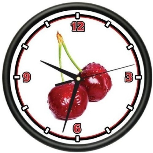 Cerezas Reloj De Pared Decoracion Cocina Cherry Lover Nuevo