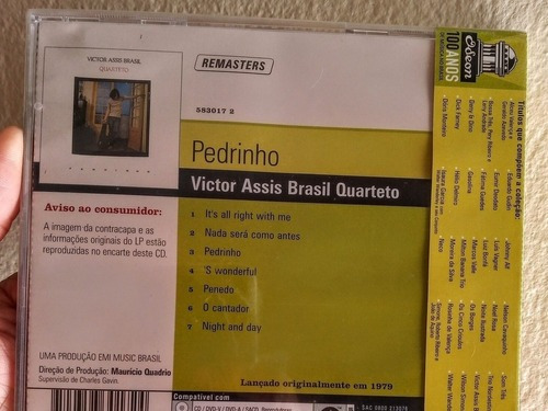 Cd Victor Assis Brasil Quarteto - Pedrinho ( Lacrado ) Versão do álbum Remasterizado