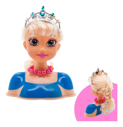 Boneca In Style Busto C Acessórios Cabelo Maquiagem Infantil Cor Loira