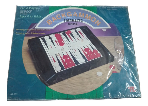 Juego De Mesa Retro Backgamon Magnetico Colección 90´