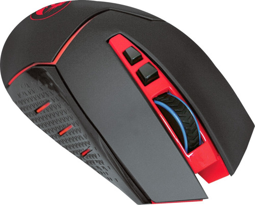Mouse gamer de juego inalámbrico Redragon Mirage M690 negro y rojo