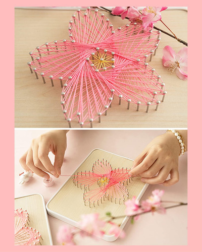 Bazima Diy String Art Kit Para Principiantes, Diy Sakura Cra