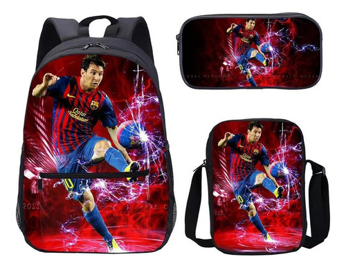 3 Mochilas De Leo Messi For Niños Y Niñas