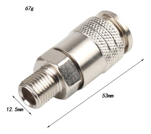 2 Conector Neumático G1/4 Rosca Macho, Fácil