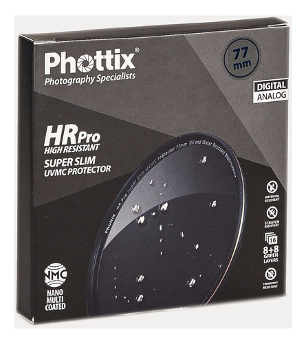 Filtro Uv Protector Hr Pro Ultraslim Phottix P/ Lente Ø 62mm
