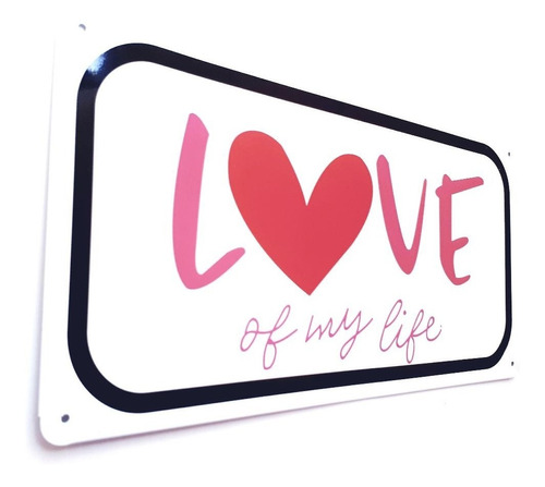 Placa Metal Love 01