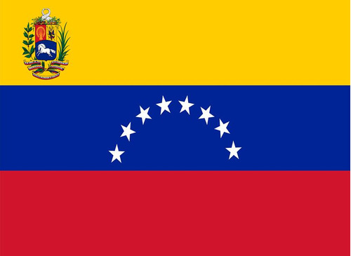 Bandeira Da Venezuela Em Tecido Oxford 100% Poliéster