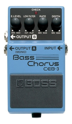 Pedal de efecto Boss Bass Chorus CEB-3  azul