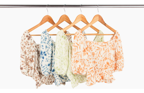 Imagen 5 de 5 de Blusa Nano, Lino Estampado Sienna #e4523