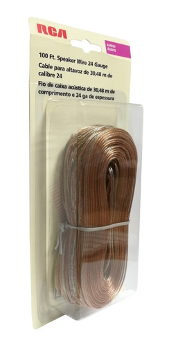 Imagen 3 de 4 de Cable Duplex Para Bocinas Calibre 24 Awg De 100 Pies (30 M)