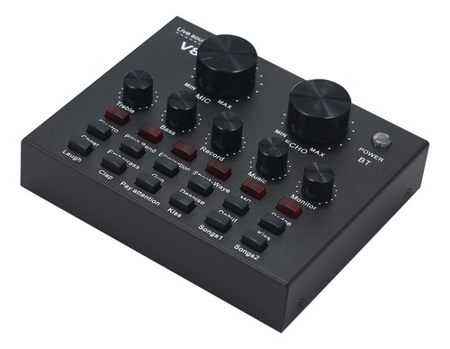 Tarjeta De Sonido Externa V8, Micrófono Usb Para Teléfono Mó