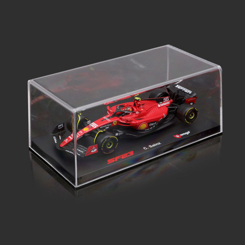 Ferrari F1 Sf23 #16 E #55 Formula Alloy Car 1:43 2023 Cor Sf-23 #55 Carlos Sainz Sf-23 #55 Carlos Sainz
