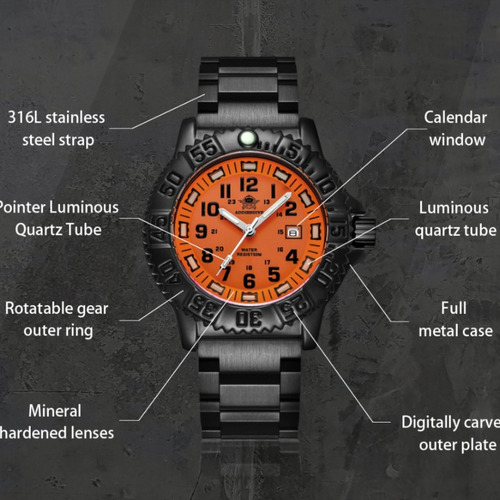 M Addies Relojes Impermeables Luminosos Informales For