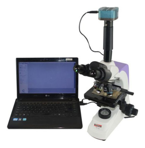 Kit Microscópio Câmera Cmos 1.3 Mlt-300 Portátil Instrutherm