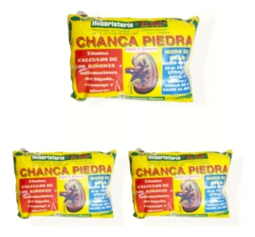 Chancapiedra  Hierba Peruana ,pack De 3 Bolsas 