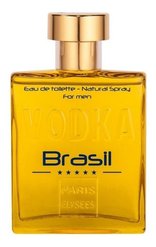 Vodka Brasil Yellow Paris Elysees Edt - Perfume Masc 100ml