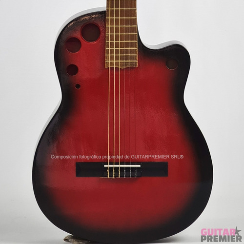 Imagen 6 de 10 de Guitarra Electroacustica Media Caja Cuerdas Nylon Eq Fishman
