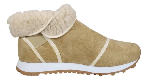 Borcegos Mujer Botas Botitas Gamuza Corderito