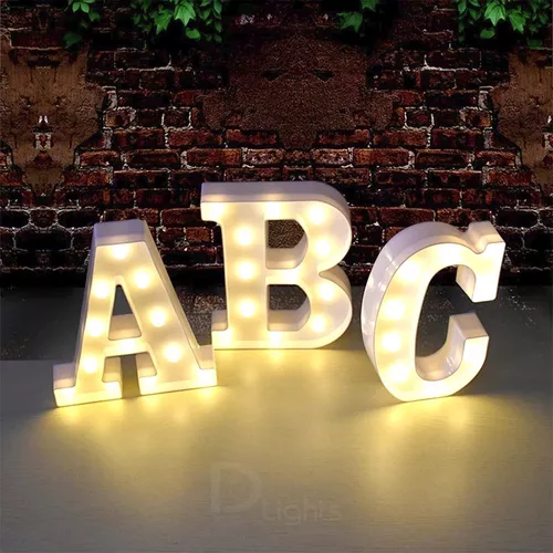 Letras Luminosas Led /22cm / Lampara Decorativa / Abecedario