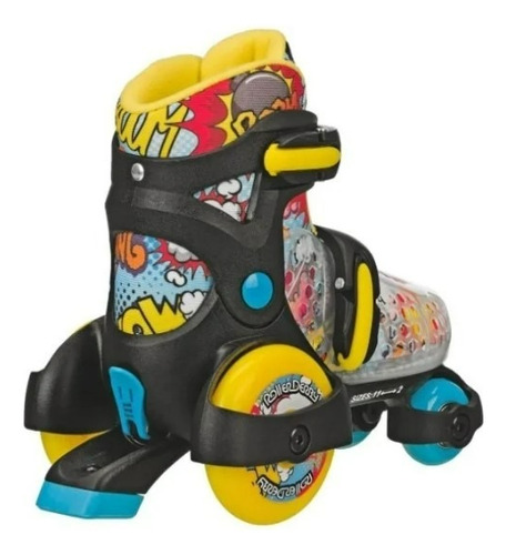 Combo De Patines Entrenadores Y Protecciones Fun Roll 13 - 17mx 9 Cm Azul