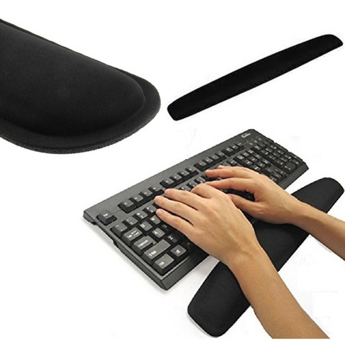 Imagen 4 de 6 de Pad Gel Descansa Muñecas Teclado Soporte Ergonómico Wit 44cm