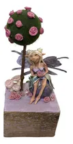 Comprar Hada Flor Cosas De Duendes Luminaria Madera Y Porcelana