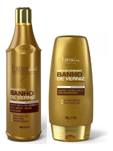 Baño De Barniz Forever Liss Kit Shampoo Y Acondicionador