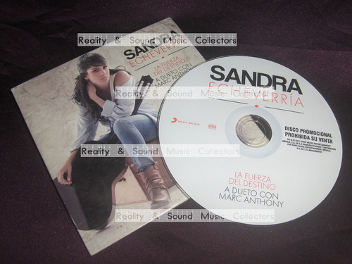 Sandra Echeverria Marc Anthony Fuerza Del Destino Cd Single (Usado)