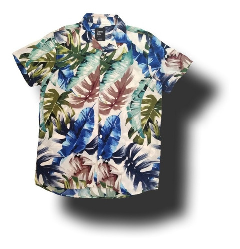 Camisa Hawaiana Floral Jungle Tropical Palmera Urban Beach
