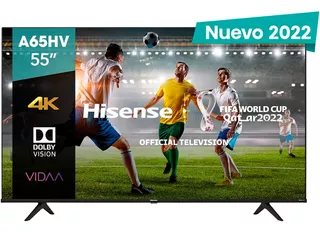 Pantalla Smart Tv Hisense 55a65hv Led Vidaa 4k 55 Serie A65