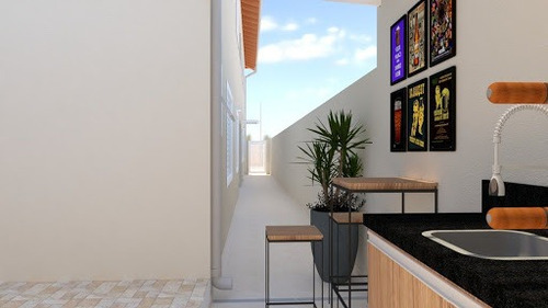 Imagem 10 de 19 de Casa Alto Padrão Lado Praia, Com Piscina Somente R$240 Mil Utilize Seu Fgts Whatsapp (13) 98174-2222 - Ca0806