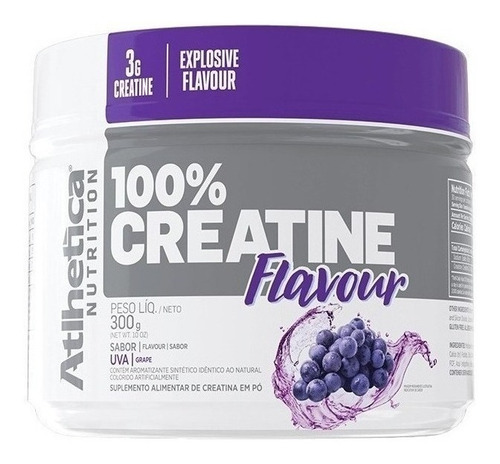 Creatina 100% Flavour Pote 300g - Atlhetica Nutrition