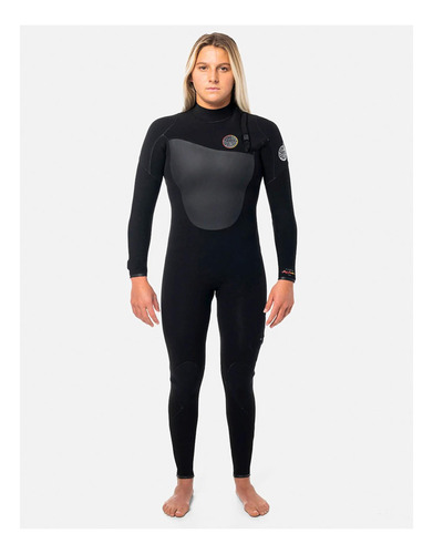 Traje De Agua Wms Heatseeker 43gb Zf Mujer Negro Rip Curl