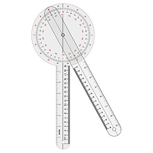 Goniómetro De 12 Pulgadas, 360 Grados (plástico)