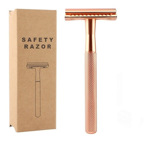 Afeitadora Unisex Clásica Rosa + 5 Hojas - Cero Plástico