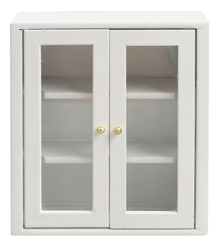 Mueble Organizador Miniatura P/colgar De Pared 1:12, Blanco