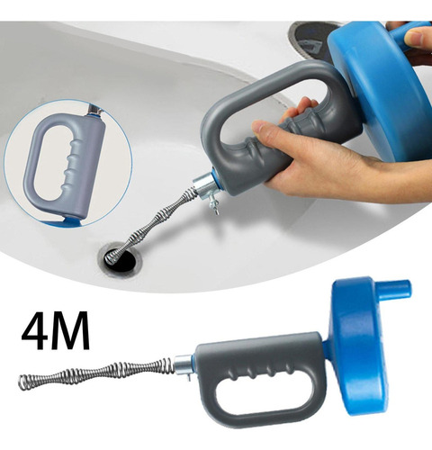 Juego De Desatascador De Inodoro Eléctrico Herramienta 4m
