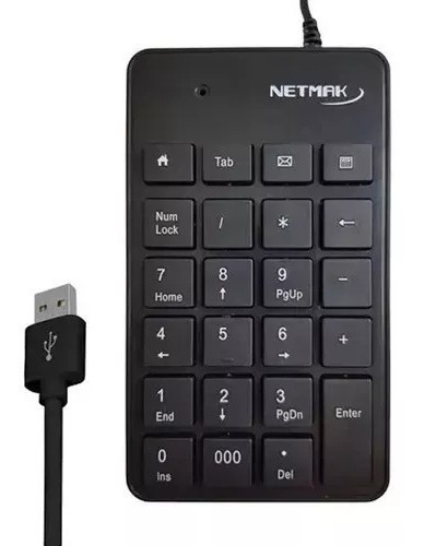 Teclado Numerico Netmak Nm-kb250 Usb Pc Notebook Plug & Play