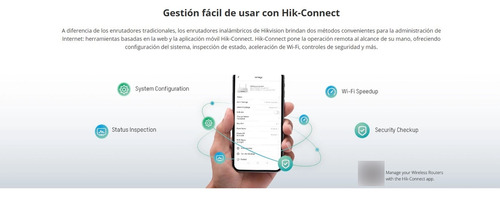 Router Inalámbrico Hikvision Wifi 6 1500 Mbps Doble Banda